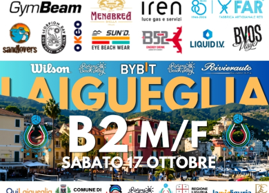 Beach volley a Laigueglia: sabato 17 ottobre la tappa B2 maschile e femminile